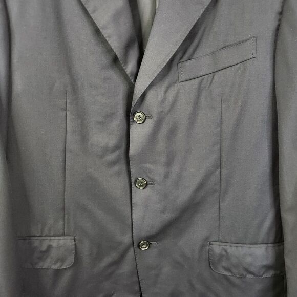 Ermenegildo Zegna Mens 3 Button Double Vented Wool Sport Coat Blazer 40R - Picture 6 of 7